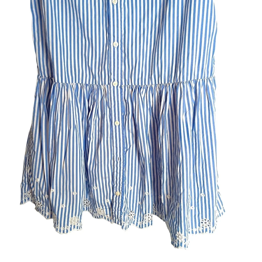 Polo Ralph Lauren -Girls Blue and White Striped Shirt Dress - 16